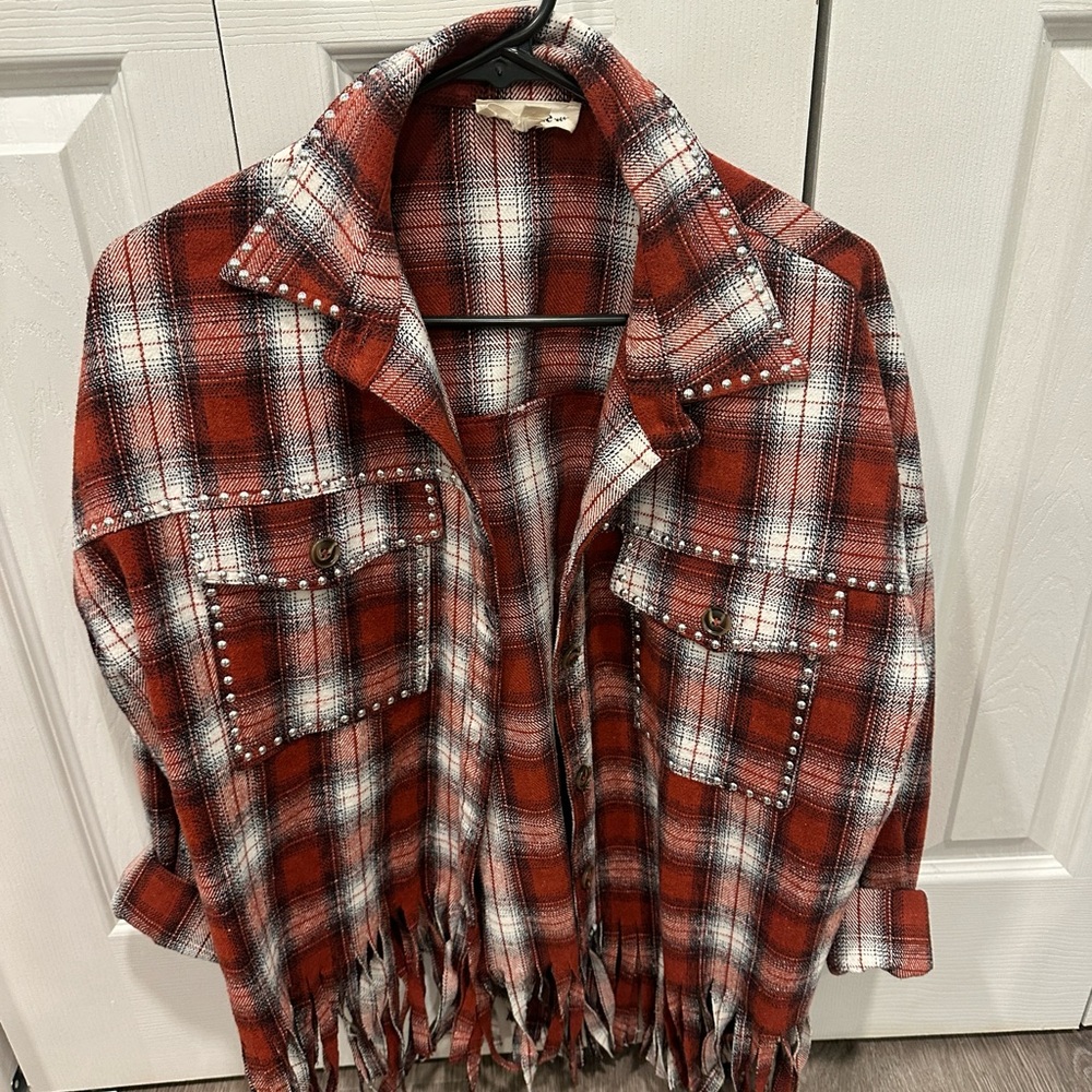 New without tags studded shacket